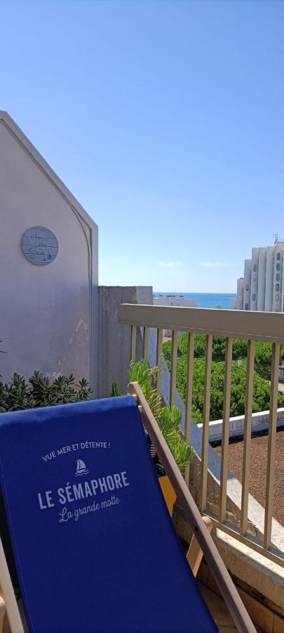 Le Semaphore - Studio Climatise, Grande Terrasse Vue Mer - Parking, Wifi Ла-Гранд-Мот Экстерьер фото